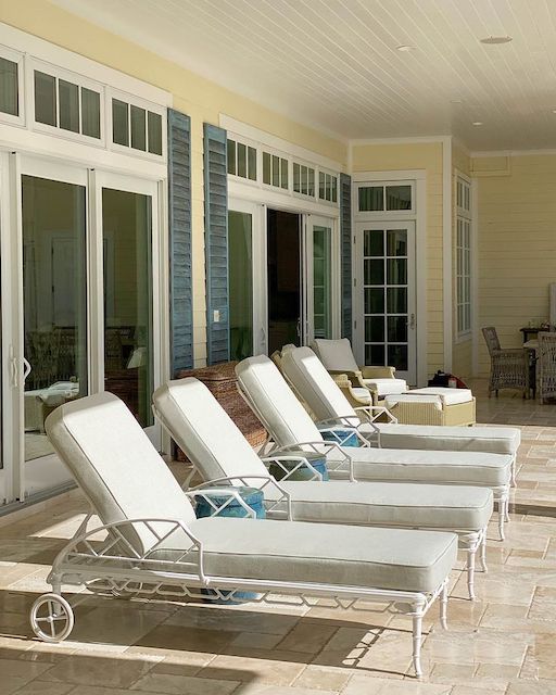 transat, en, fer, forge, chaise, longue