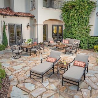 transat, en, fer, forge, chaise, longue